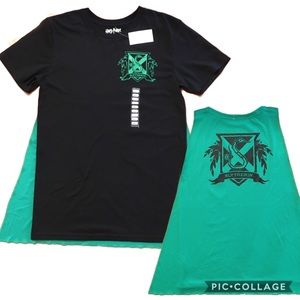 Slytherin Short Sleeve Tee w/ Detachable Cape